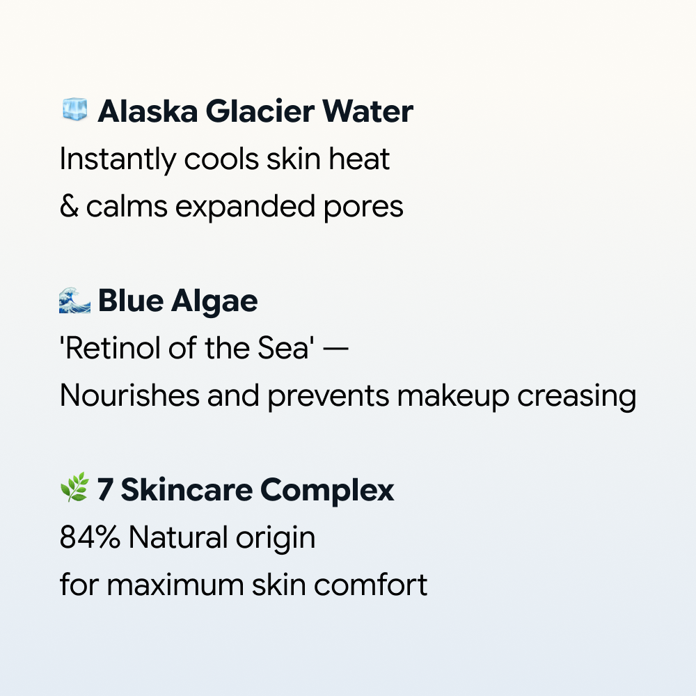 Pore Blur Alaska Glacier Water Primer
