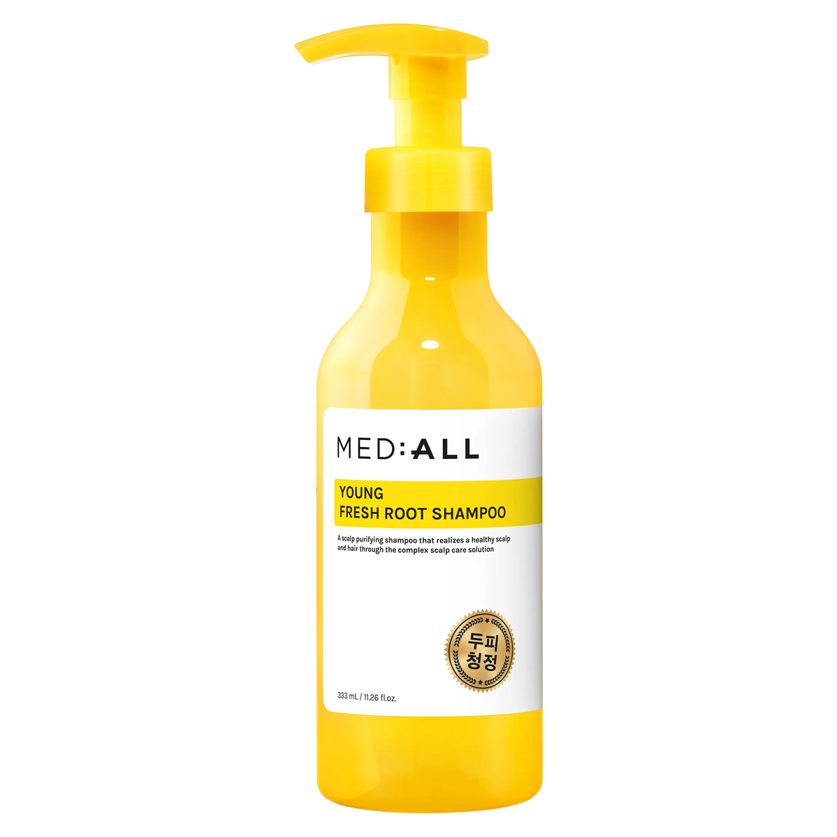 Mediall Young Fresh Root Shampoo 333ml bottle front view with transparent background