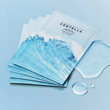 SKIN1004 Hyalu-Cica Hydrating Mask essence texture showing watery hydrating serum consistency