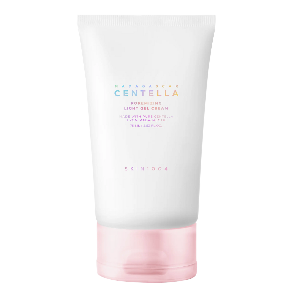 SKIN1004 Madagascar Centella Poremizing Light Gel Cream tube displayed for pore care skincare