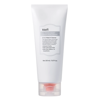 Dear Klairs Freshly Juiced Vitamin Mask Cleanser 150ml tube front view