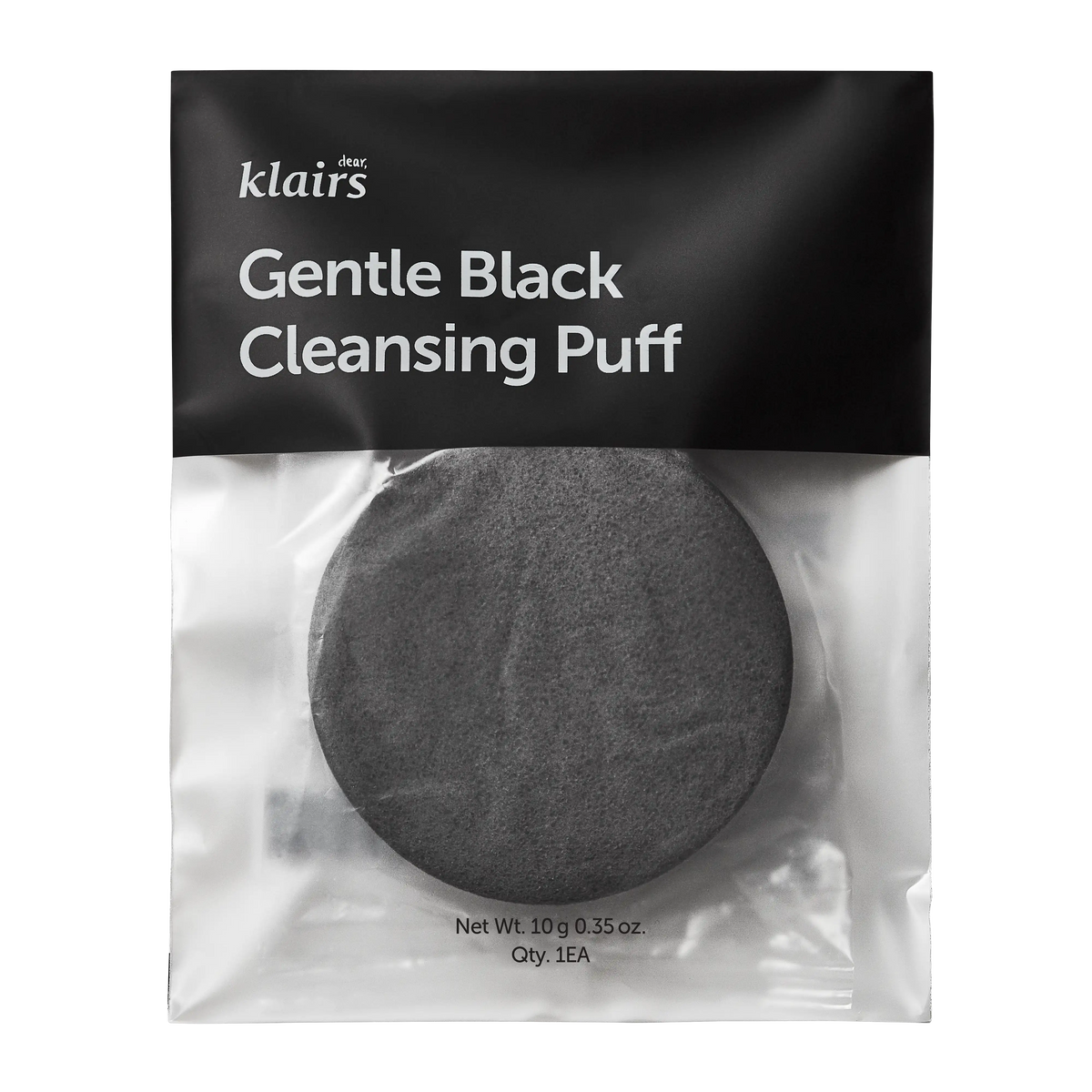 Klairs Gentle Black Cleansing Puff packaging front view