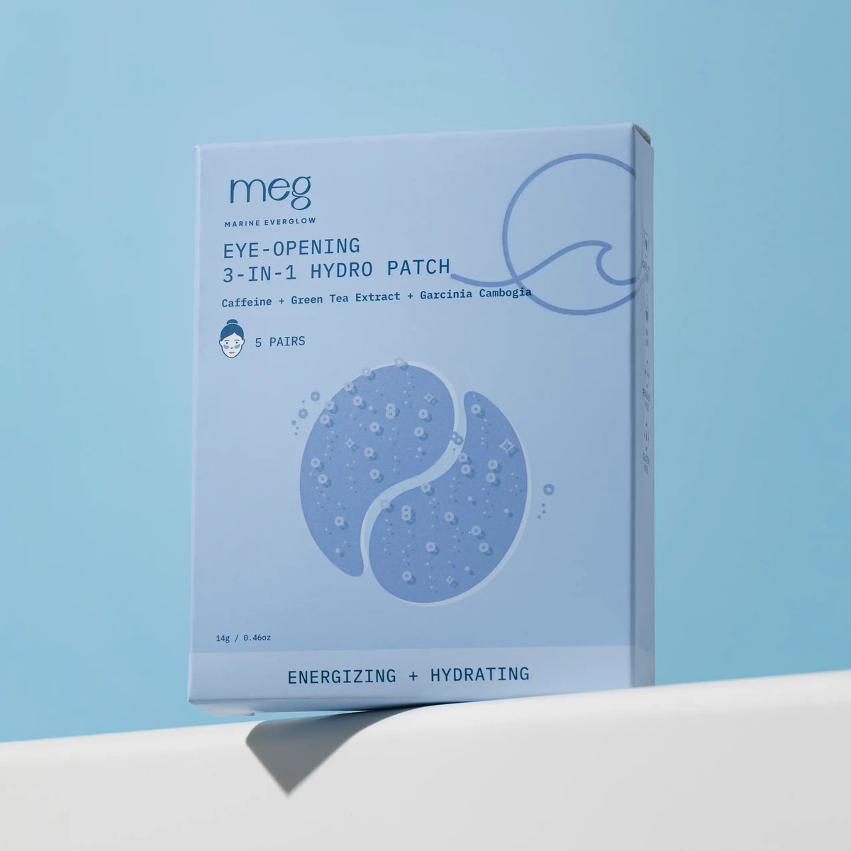 Eye-opening 3-in-1 Hydro Patch 5 Pairs Box Front View