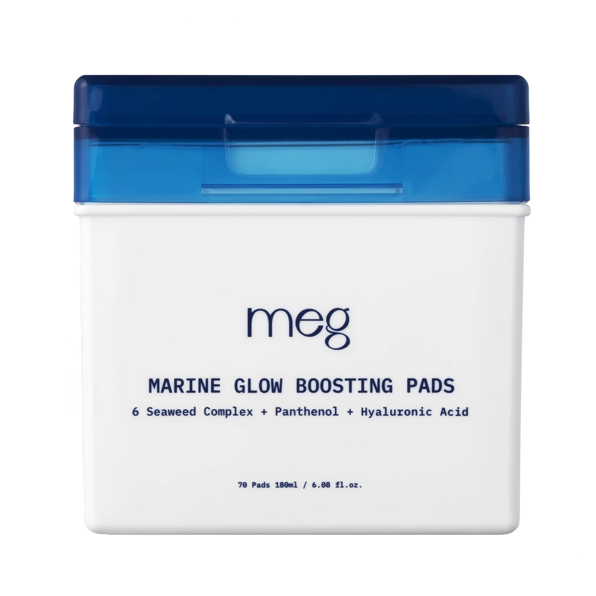 Meg Marine Glow Boosting Pad 70 Pads Container Front View