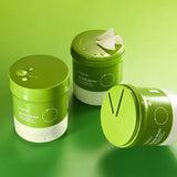 Three Beplain Mung Bean Pore Grinding Cleansing Balm 100ml containers displayed together, showing the twist-to-grind dispenser packaging design