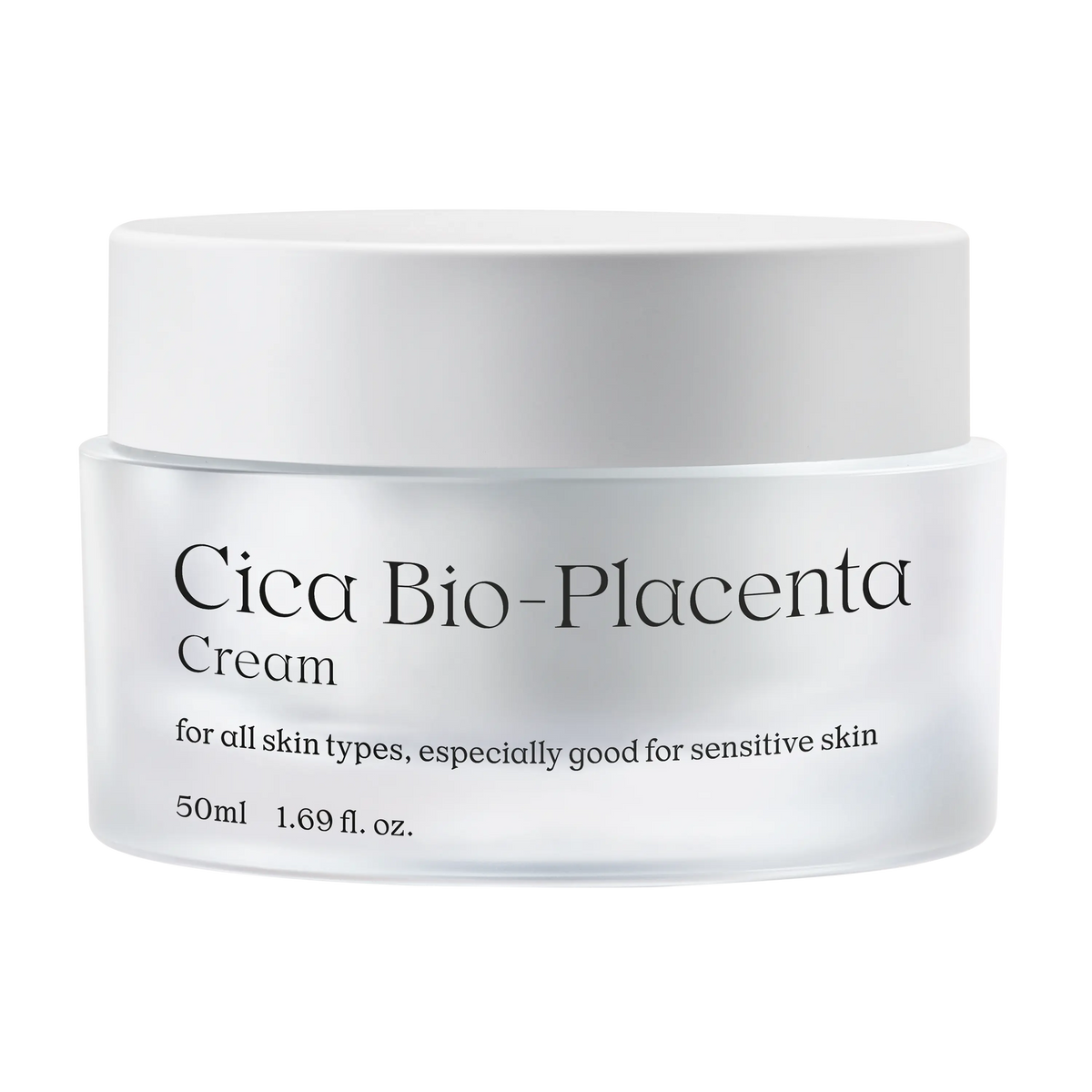 NDP Cica Bio-Placenta Cream jar front view highlighting soothing gel cream for sensitive skin