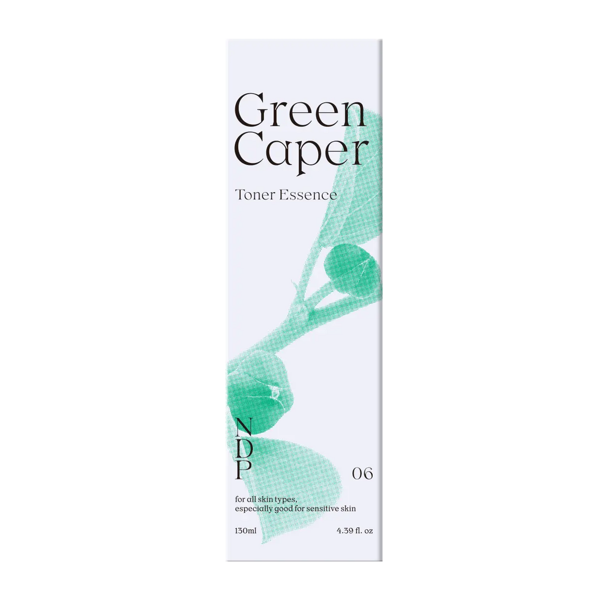 NDP Green Caper Toner Essence with outer packaging displayed together