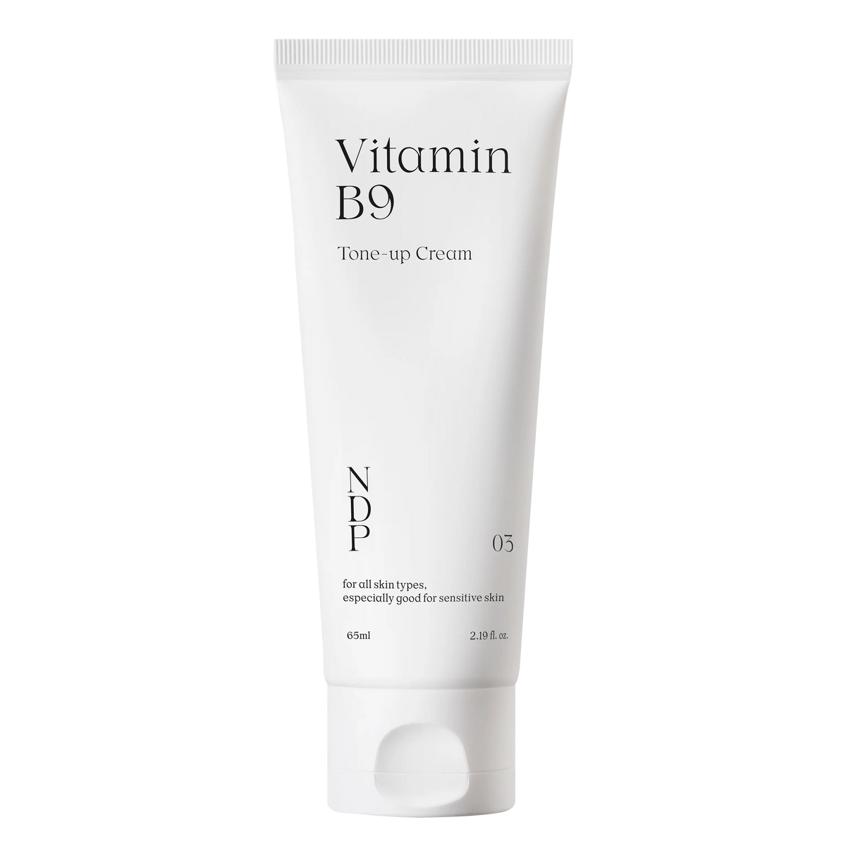NDP Vitamin B9 Tone-up Cream tube front view highlighting instant brightening tone-up effect