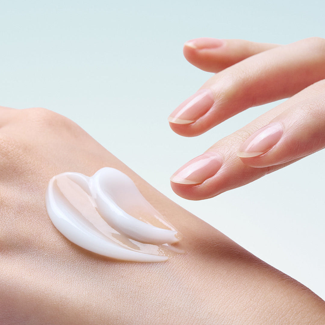 One Thing Hyaluronic Squalane Cream applied on back of hand