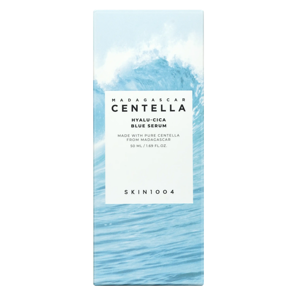SKIN1004 Madagascar Centella Hyalu-Cica Blue Serum packaging box