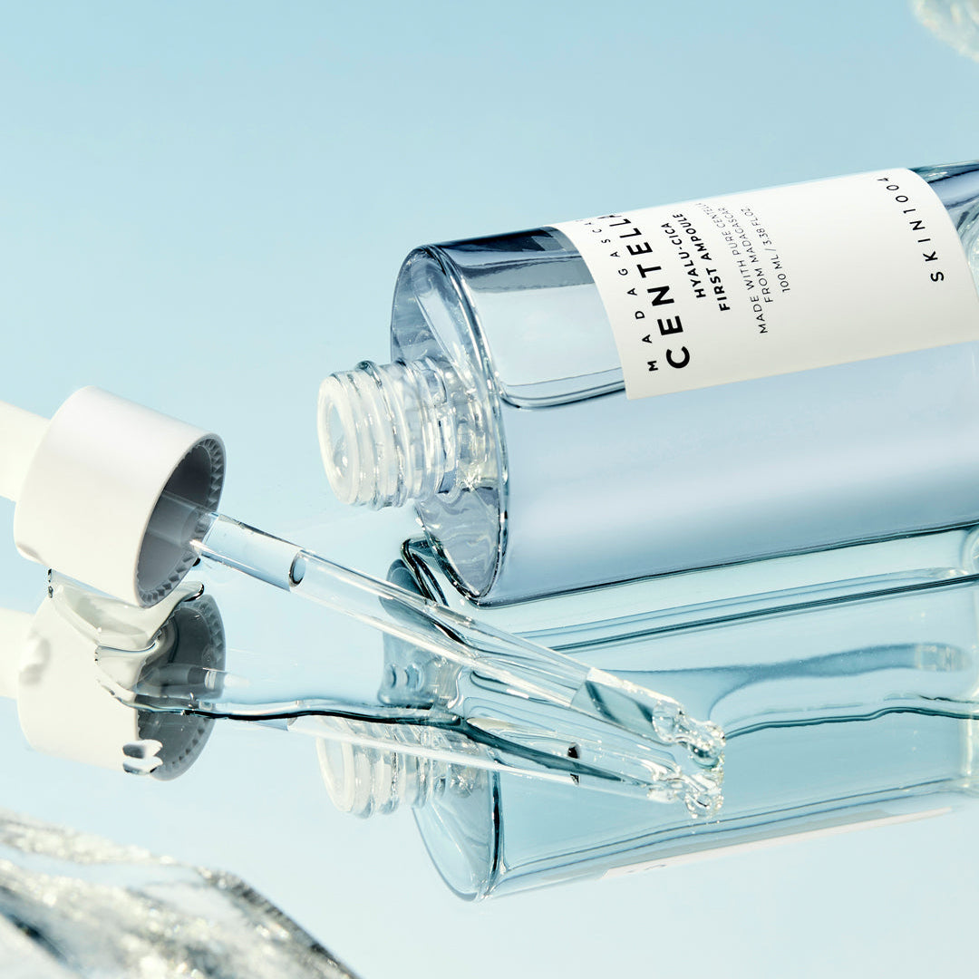 SKIN1004 Madagascar Centella Hyalu-Cica First Ampoule 100ml bottle laying flat