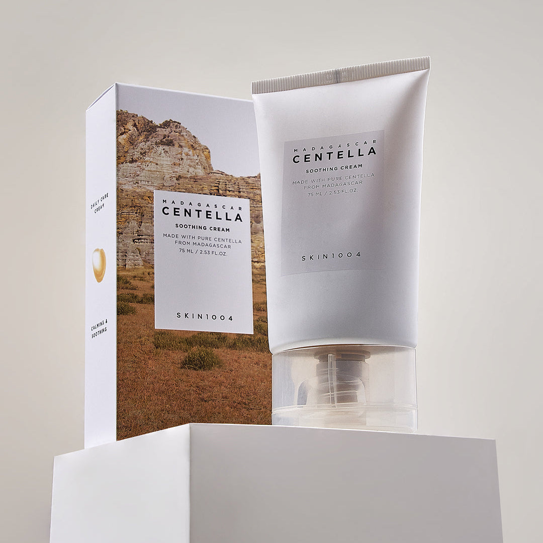SKIN1004 Madagascar Centella Soothing Cream 75ml tube with packaging box