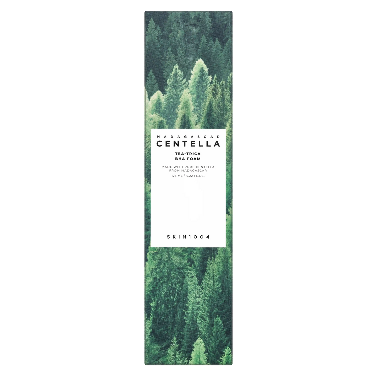 SKIN1004 Madagascar Centella Tea-Trica BHA Foam 125ml packaging box