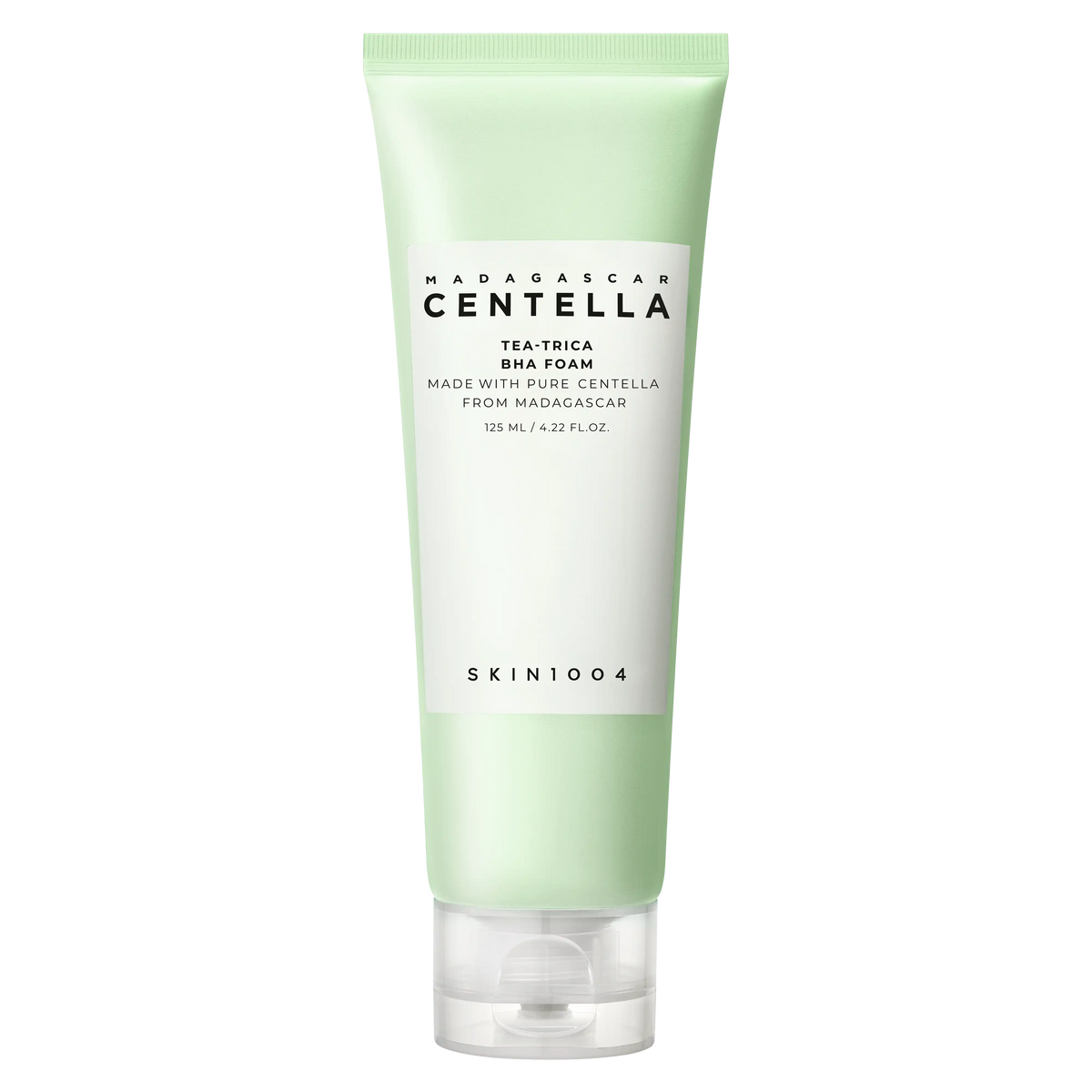 SKIN1004 Madagascar Centella Tea-Trica BHA Foam 125ml tube front view