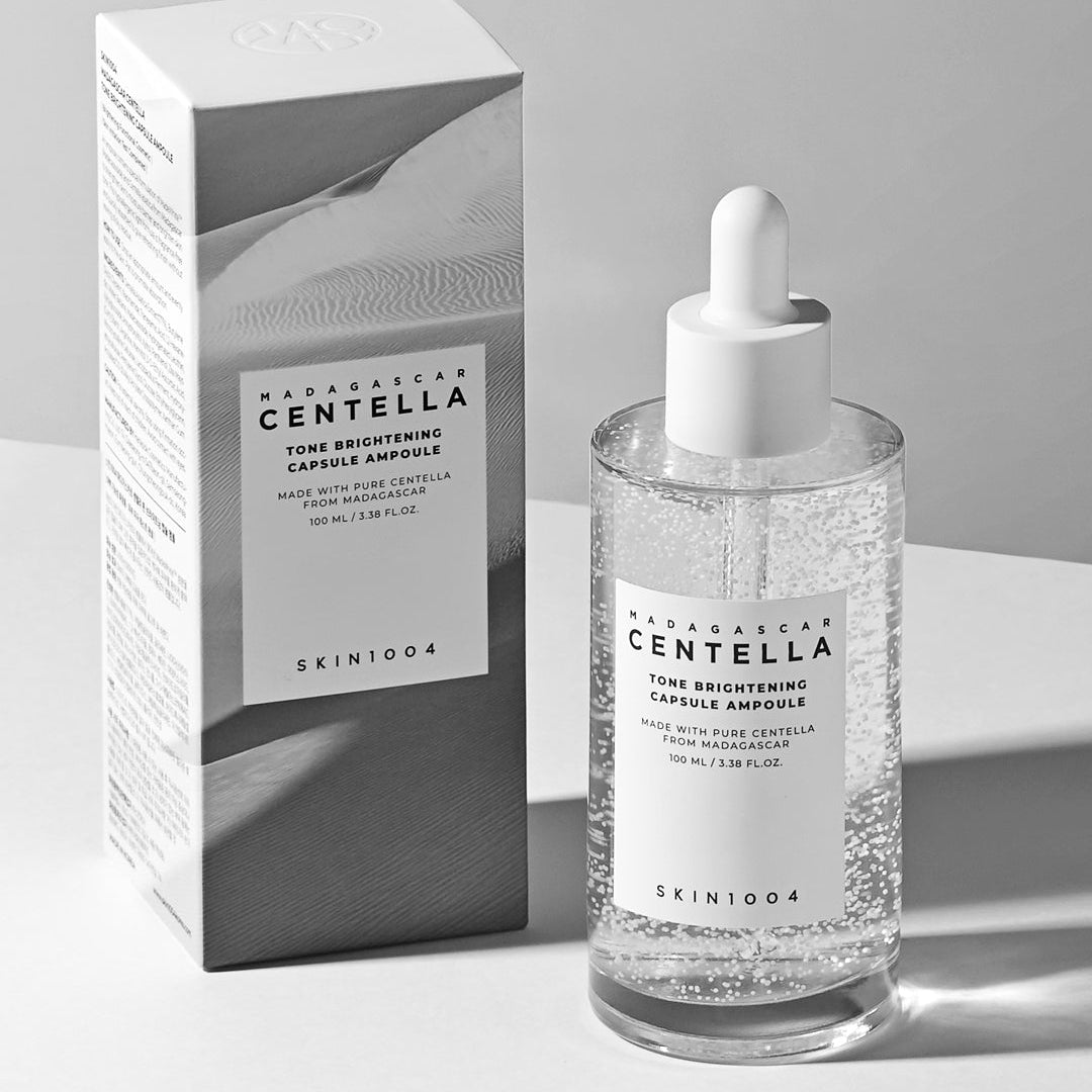 SKIN1004 Madagascar Centella Tone Brightening Capsule Ampoule 100ml bottle with packaging box