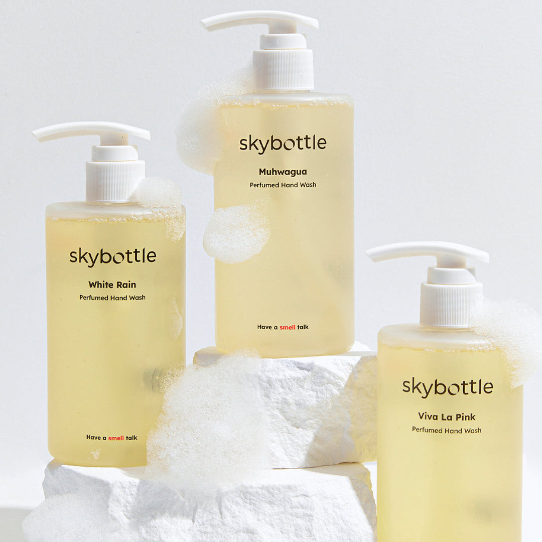 Skybottle Perfumed Hand Wash collection three bottles