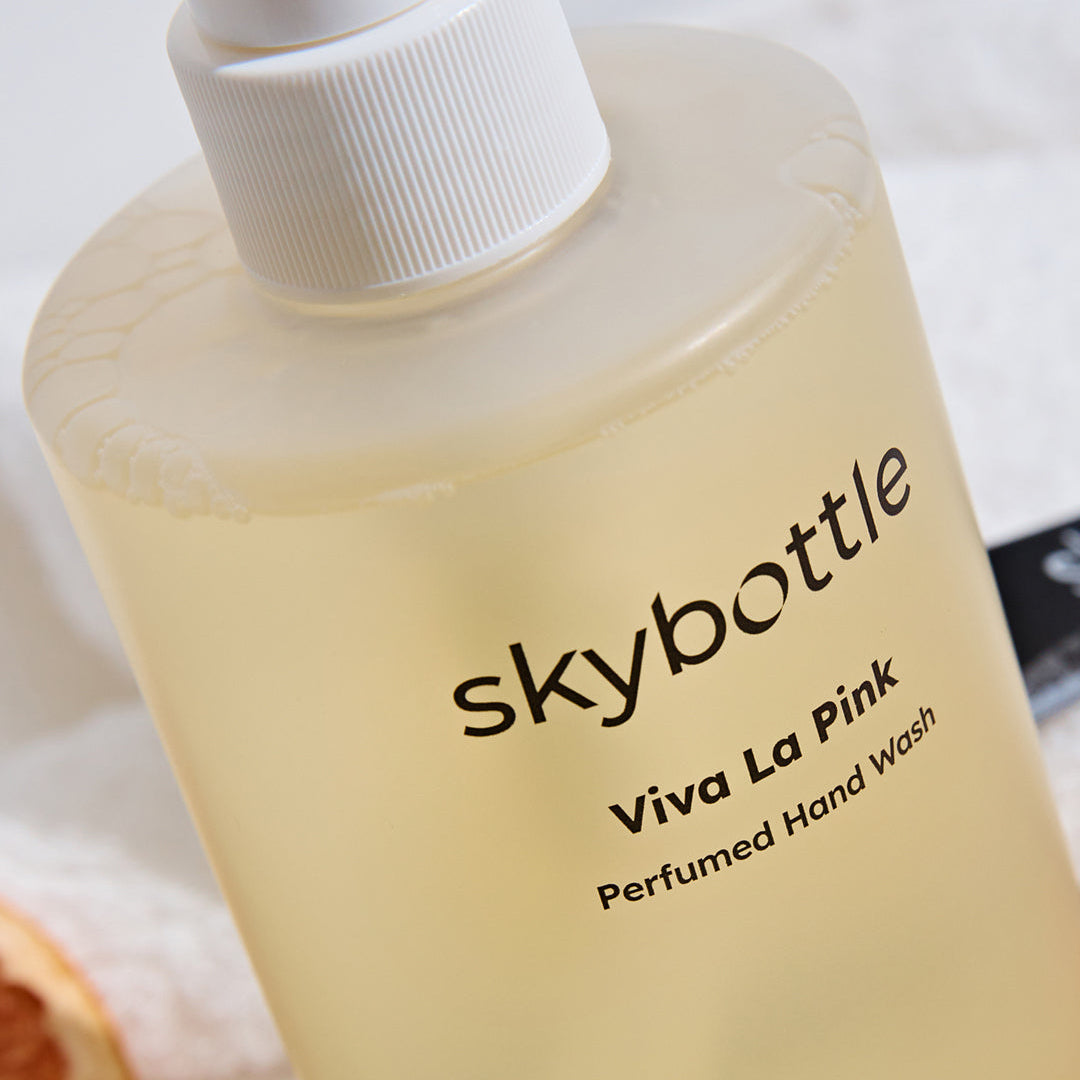 Skybottle Perfumed Hand Wash Viva La Pink 300ml bottle close-up