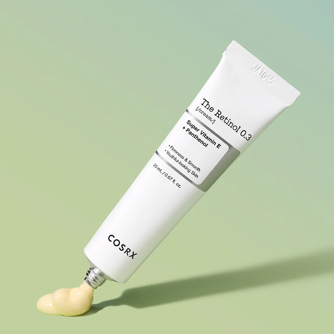 COSRX The Retinol 0.3 Cream squeezed out of tube