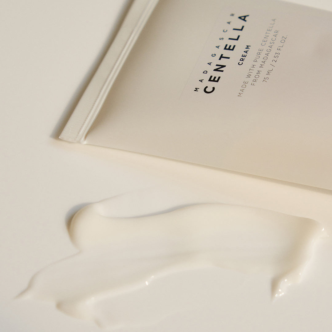 SKIN1004 Madagascar Centella Cream tube with cream texture