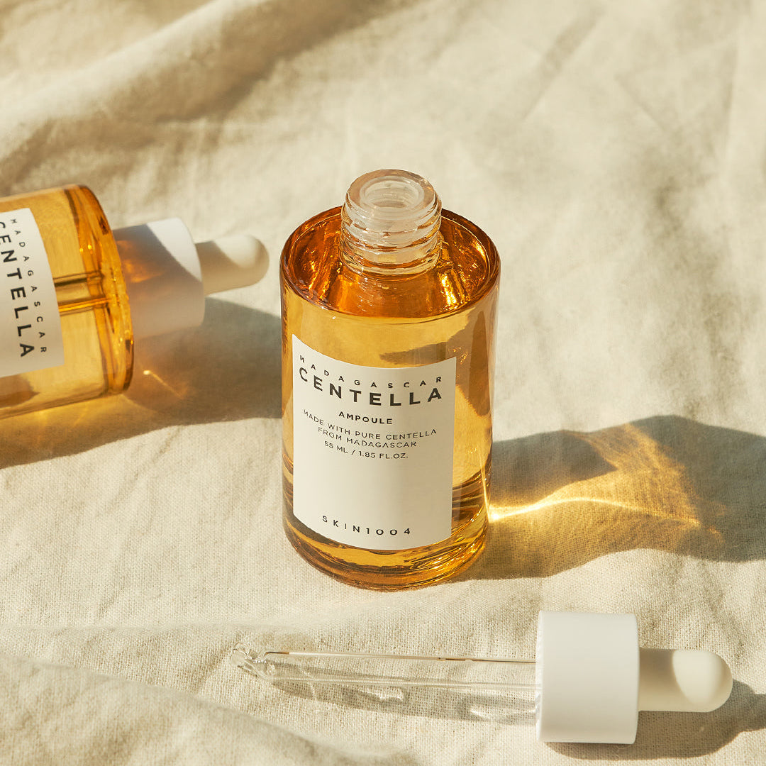 SKIN1004 Madagascar Centella Ampoule 100ml open bottle in natural light