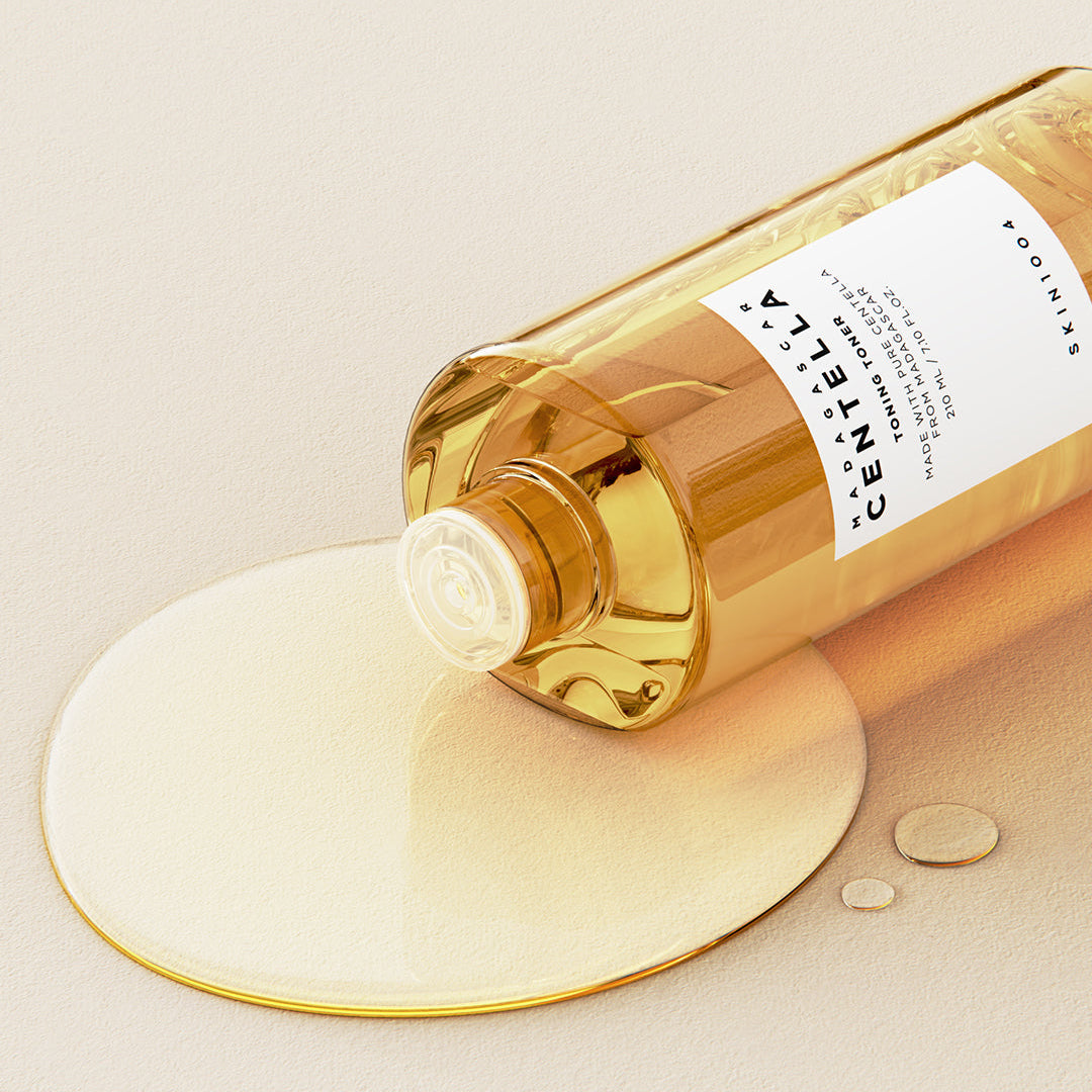 SKIN1004 Madagascar Centella Toning Toner pouring from bottle